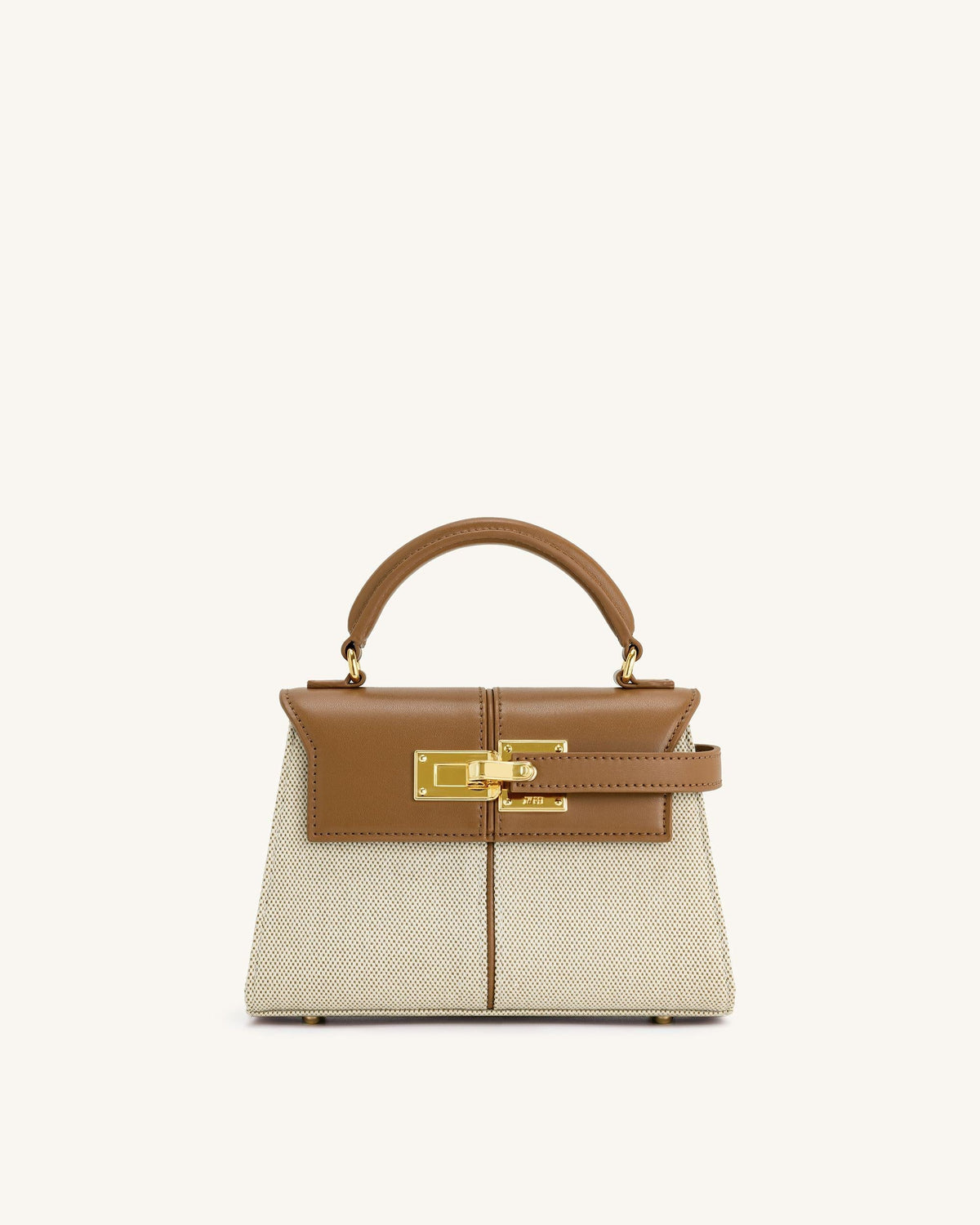 Vivienne Top Handle Bag – Brown Canvas