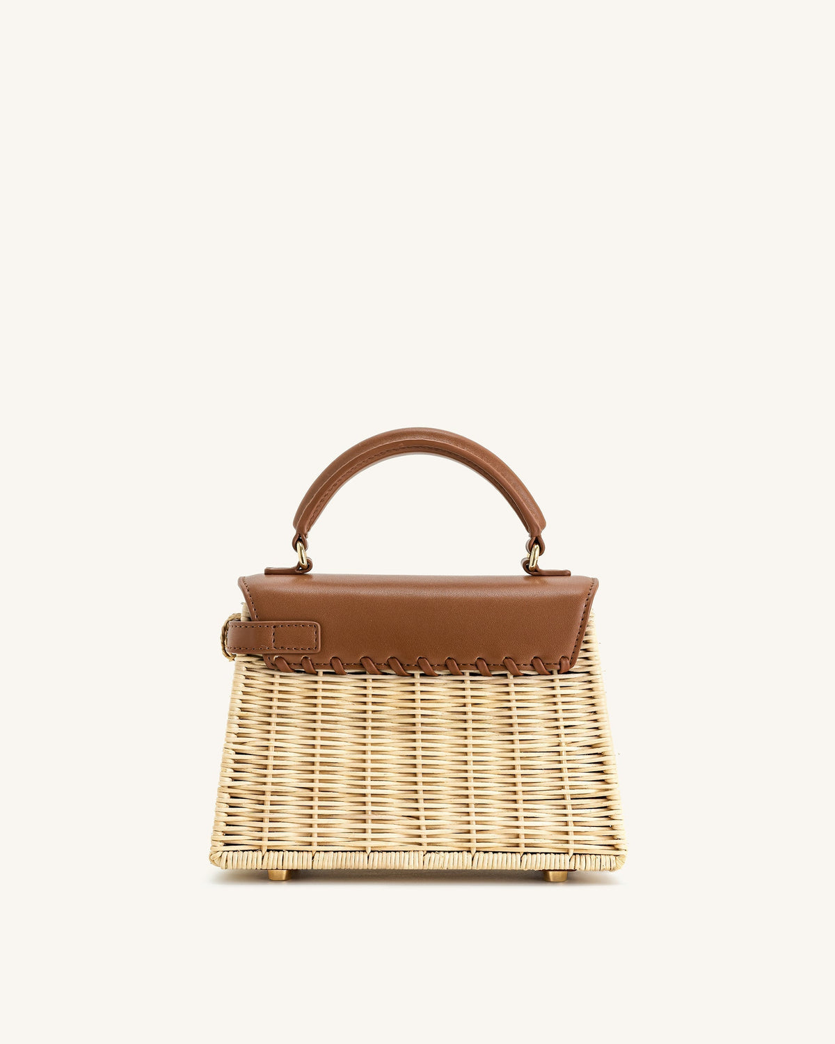 Vivienne Top Handle Bag – Brown Canvas
