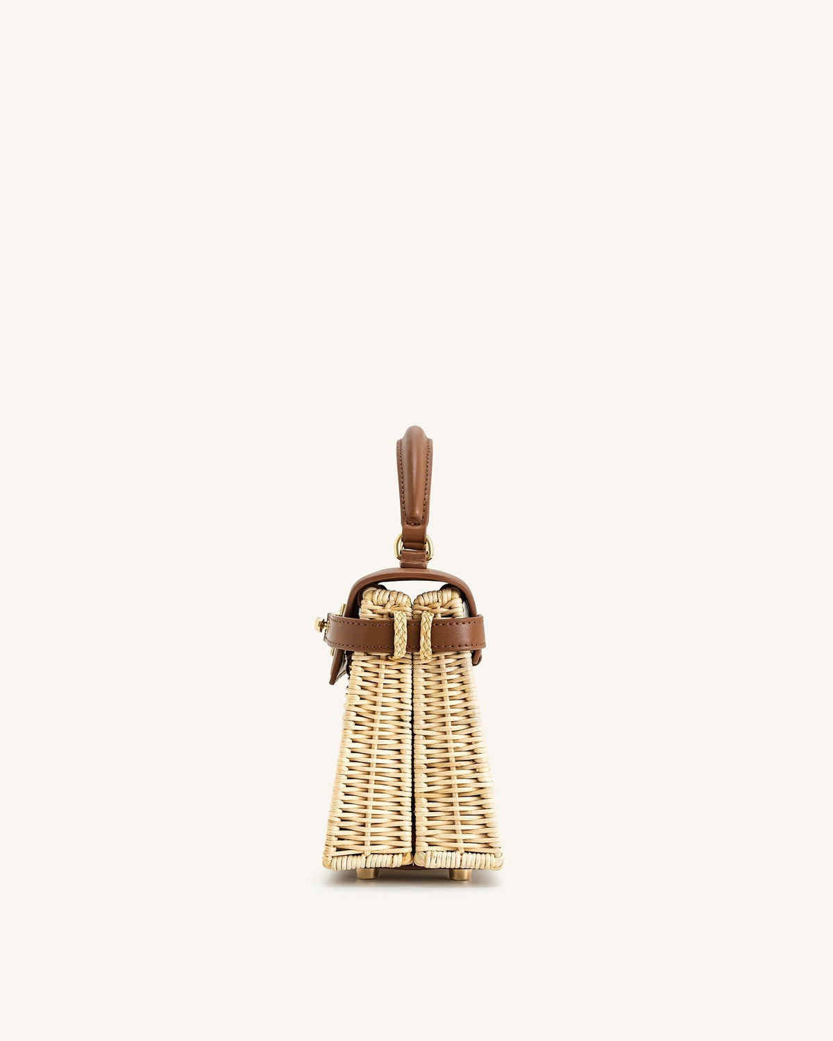 Vivienne Top Handle Bag – Brown Canvas
