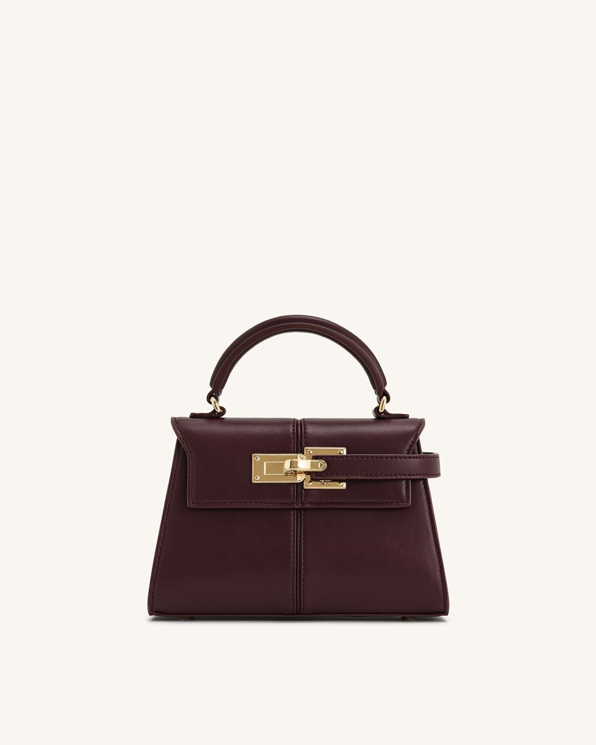 Vivienne Top Handle Bag – Brown Canvas