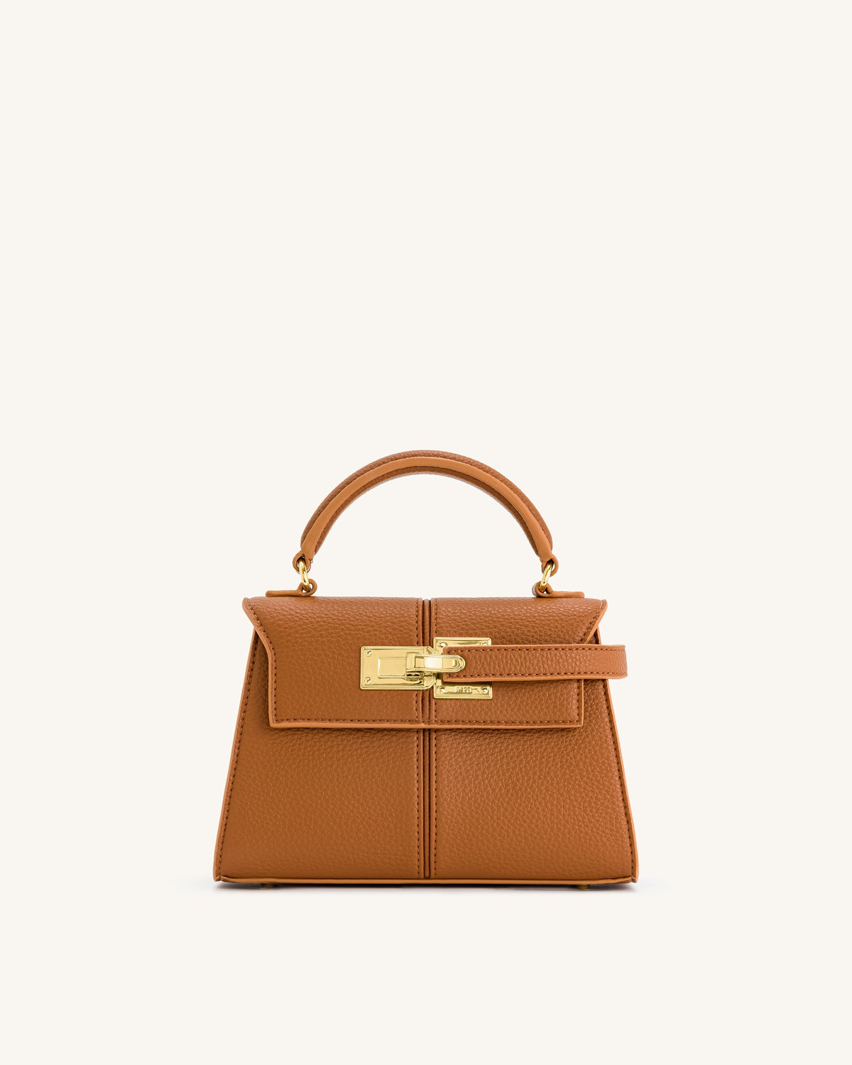 Vivienne Top Handle Bag – Brown Canvas