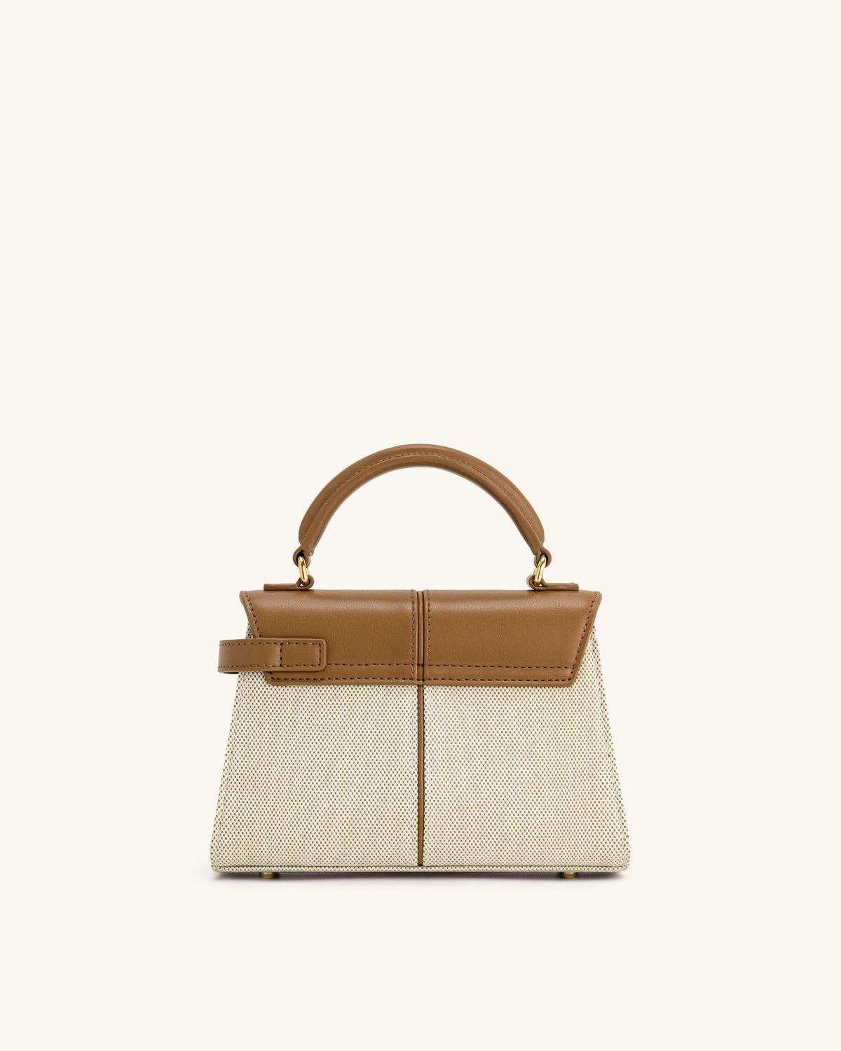 Vivienne Top Handle Bag – Brown Canvas