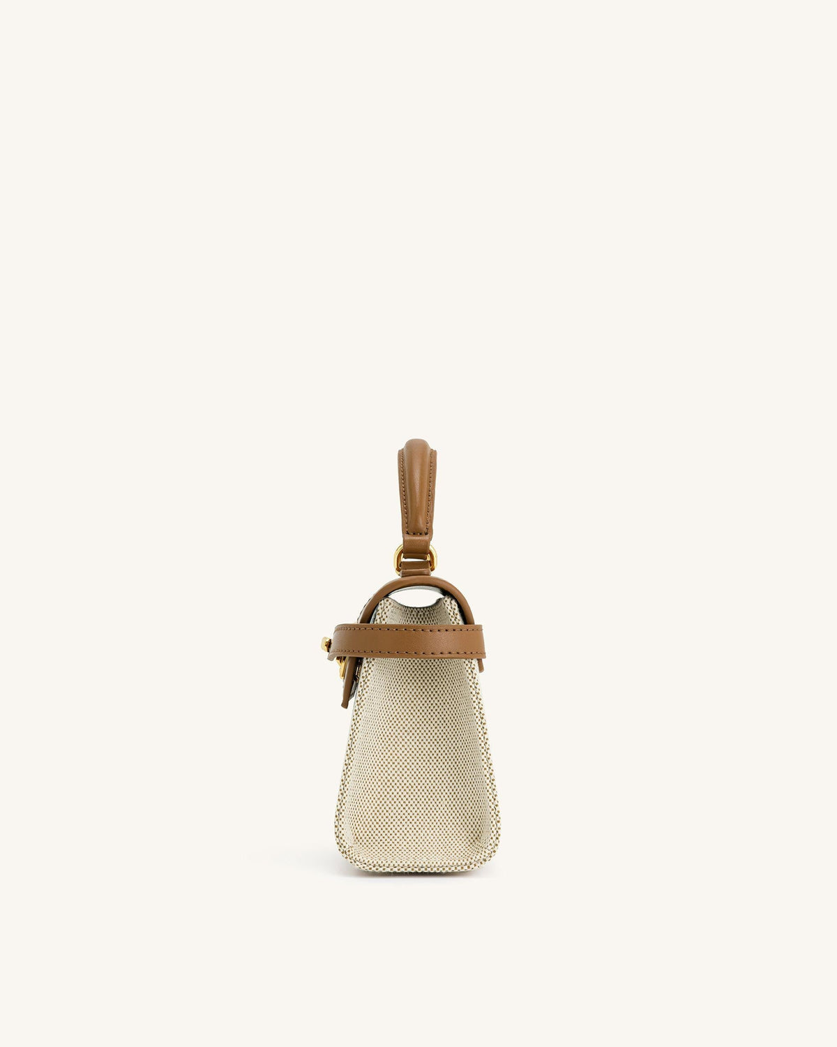 Vivienne Top Handle Bag – Brown Canvas