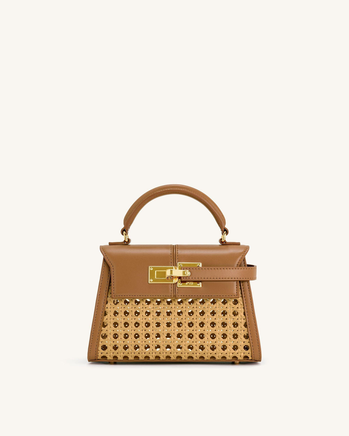 Vivienne Top Handle Bag – Brown Canvas