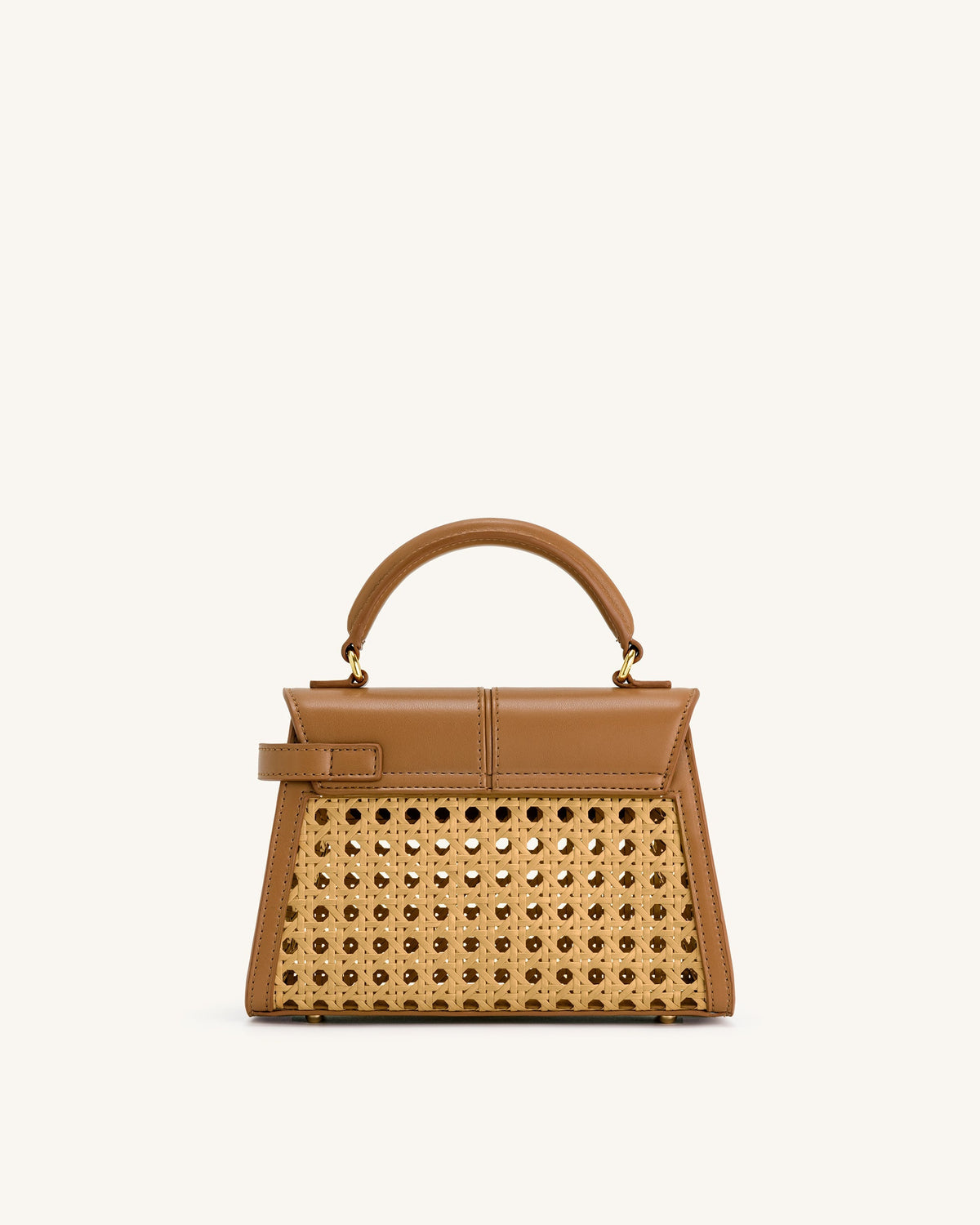 Vivienne Top Handle Bag – Brown Canvas