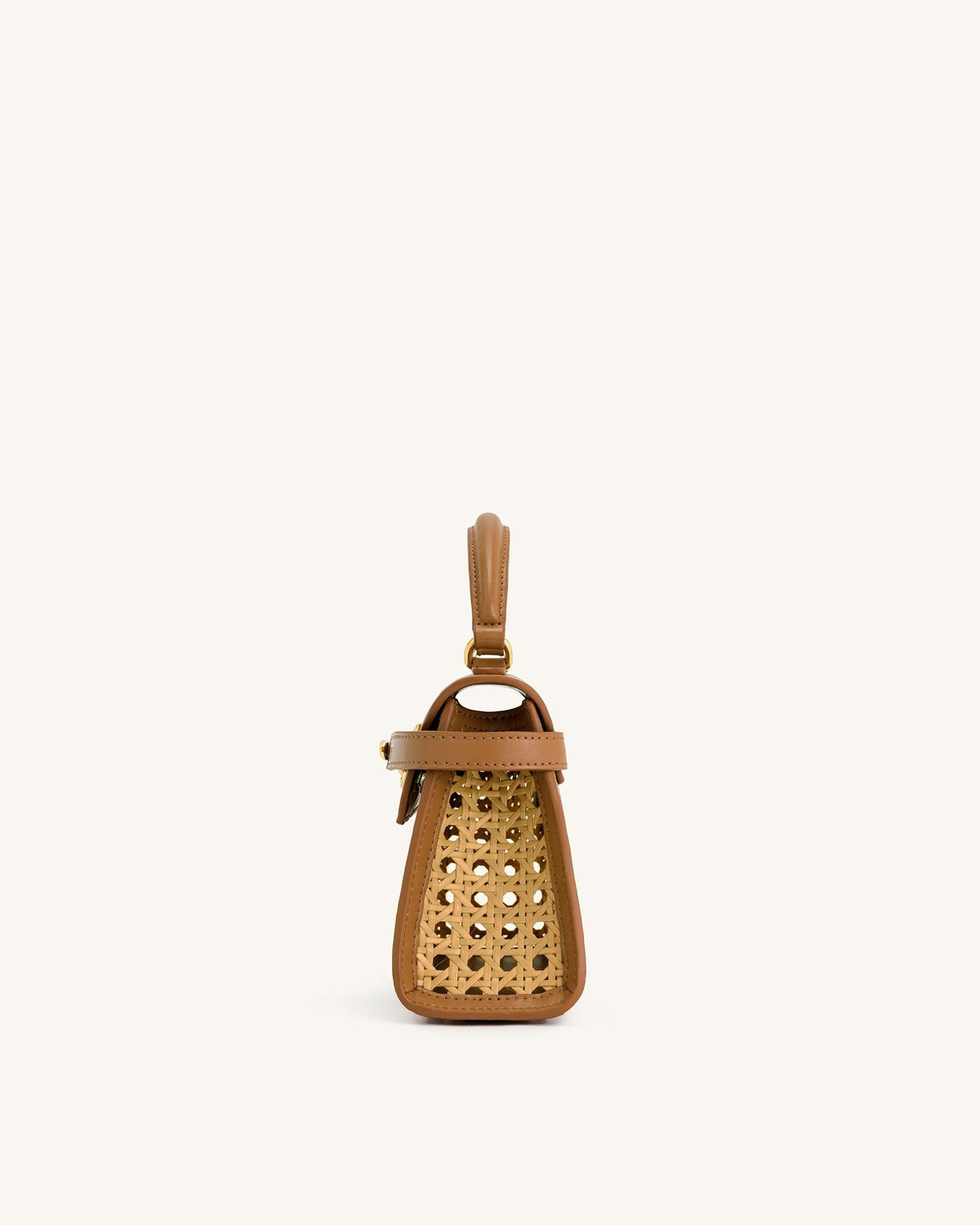 Vivienne Top Handle Bag – Brown Canvas