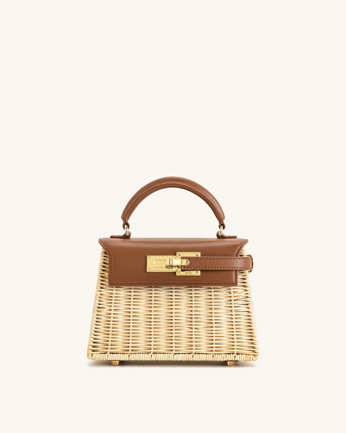 Vivienne Top Handle Bag – Brown Canvas