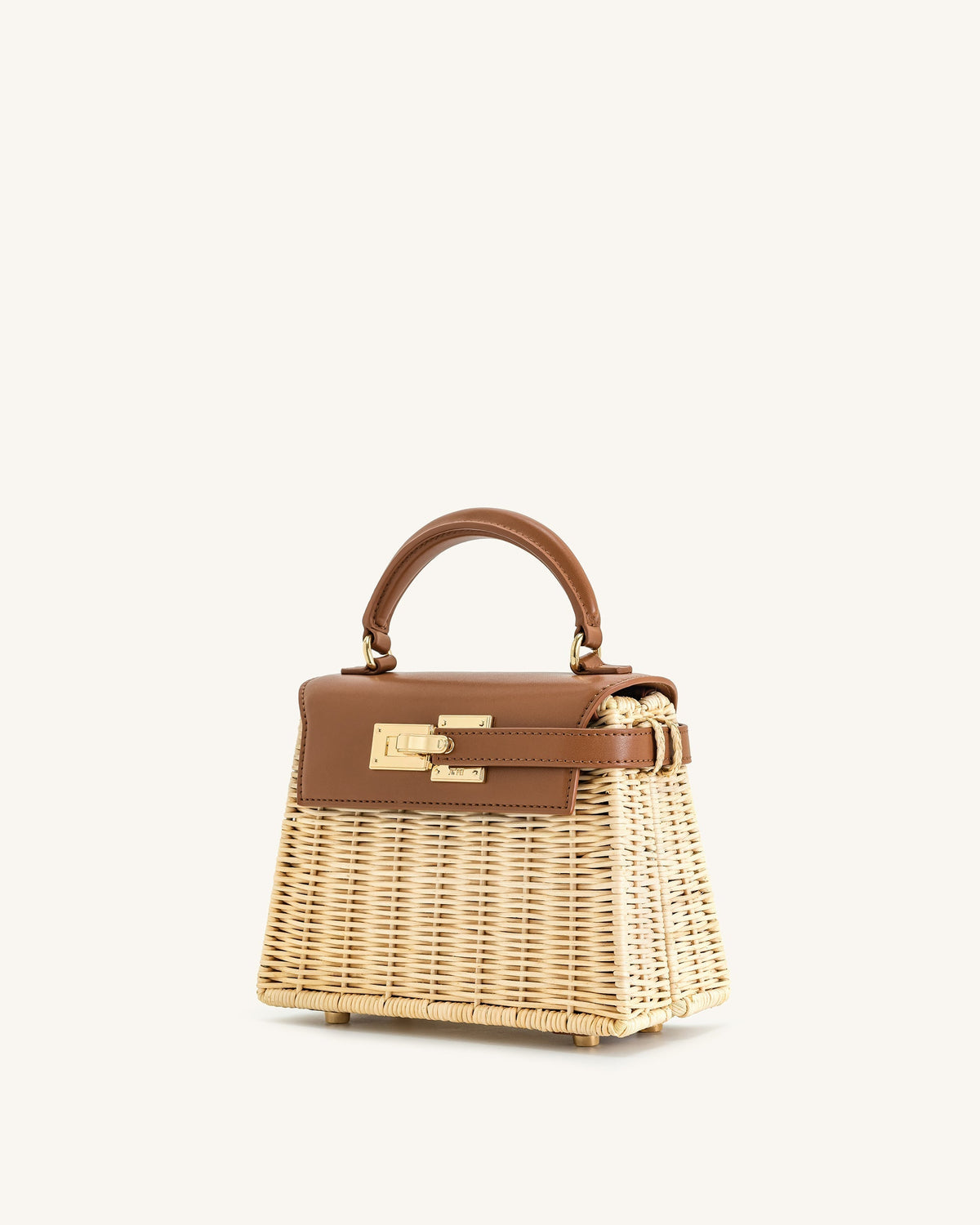 Vivienne Top Handle Bag – Brown Canvas