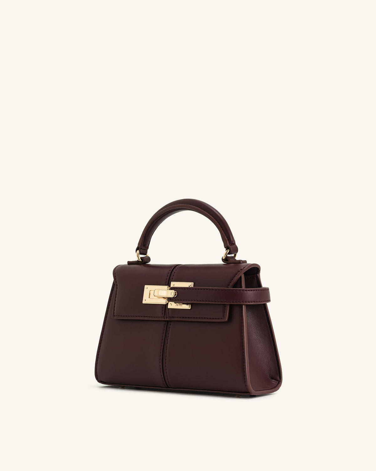 Vivienne Top Handle Bag – Brown Canvas