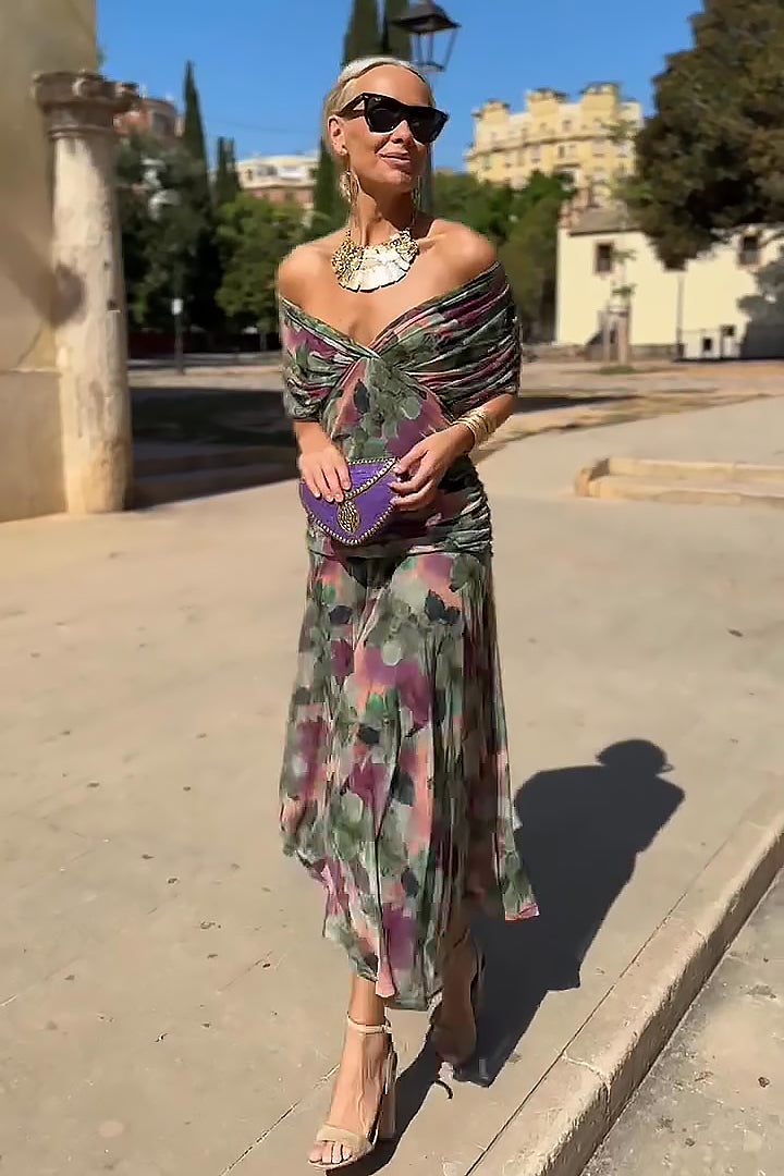 Eloísa™ | Tummy Flattering Long Floral Dress