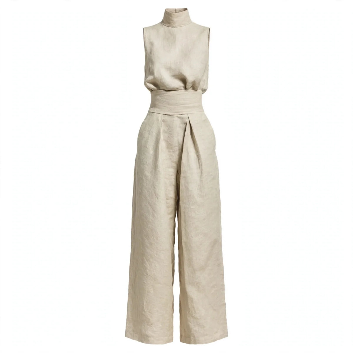 Harper Ainslie | Relaxed Linen Wide-Leg Co-Ord Set For Women