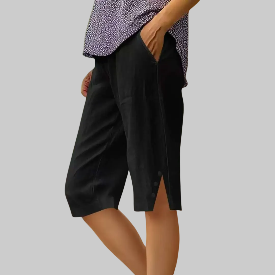 Bermuda Shorts | Lightweight shorts with button details