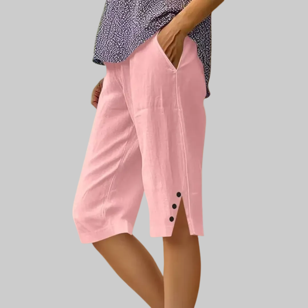 Bermuda Shorts | Lightweight shorts with button details
