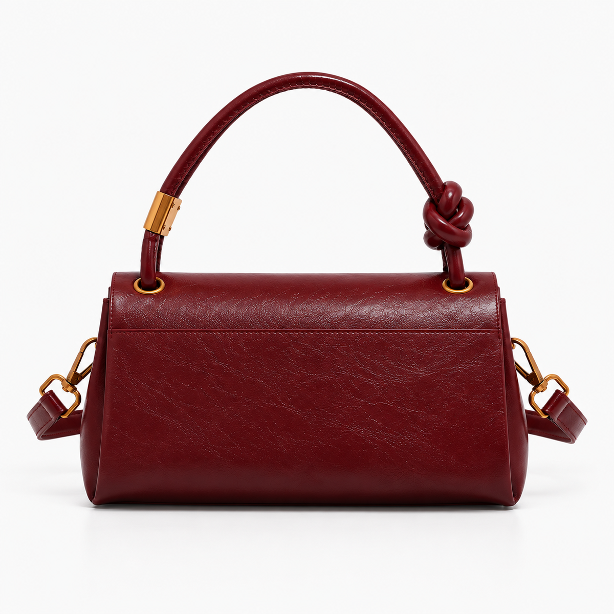 Meghan Knotted Satchel – Textured Handbag