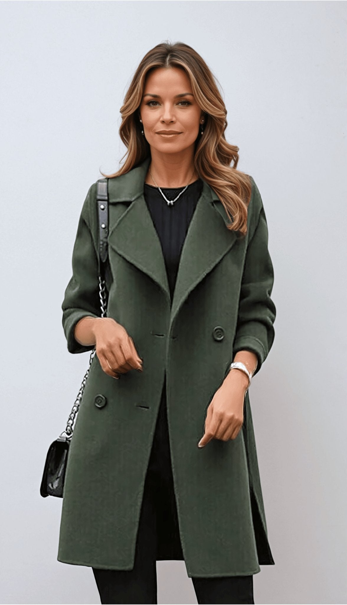 Christy | Women's Double Breasted Mid-Length Coat