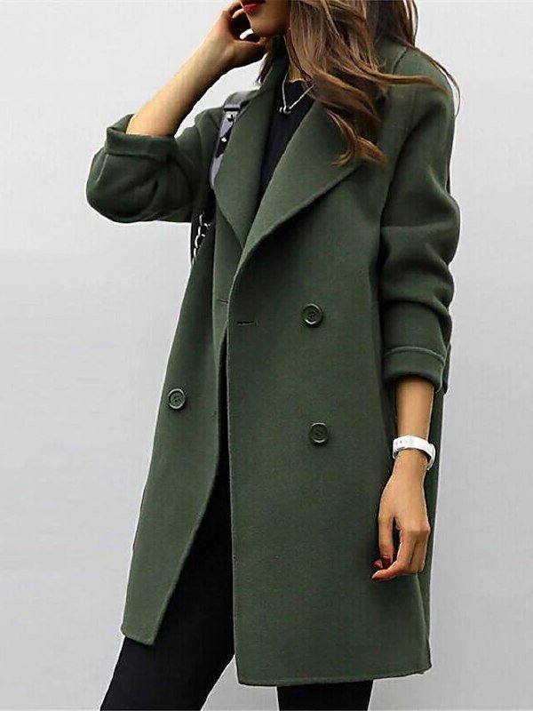 Christy | Women's Double Breasted Mid-Length Coat