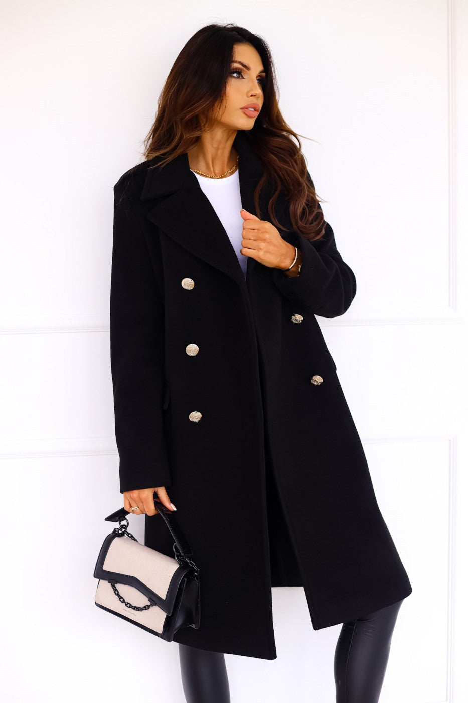 Eliza | Women's Double-Breasted Long Coat