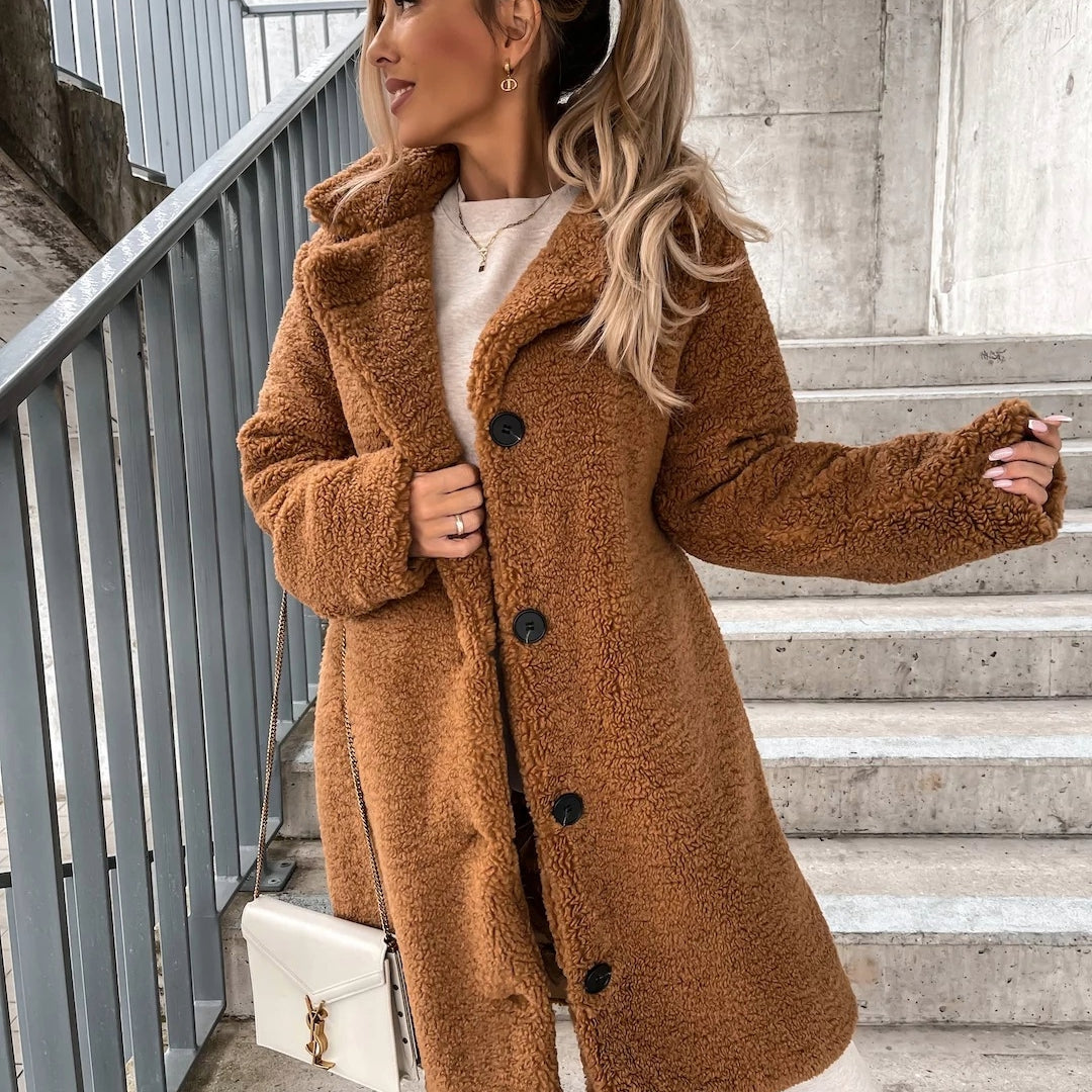 Sloane | Women's Oversized Teddy Long Coat