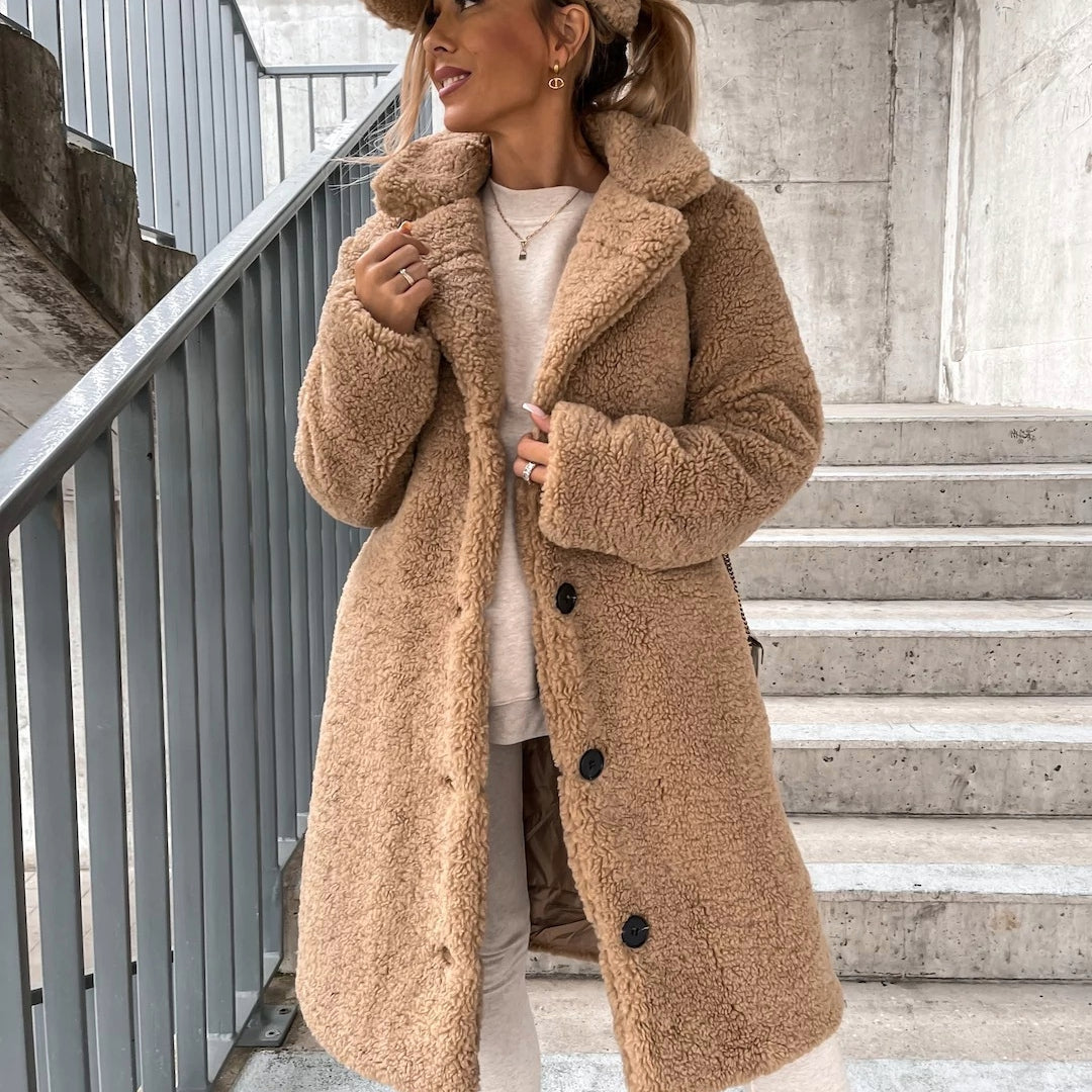 Sloane | Women's Oversized Teddy Long Coat